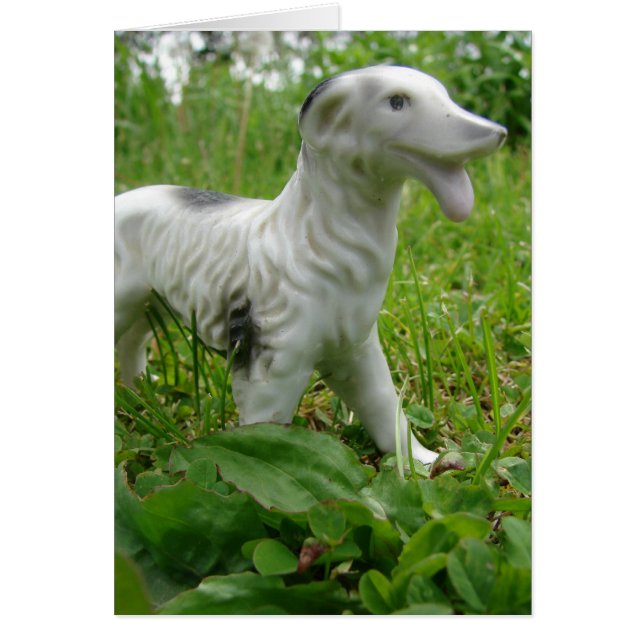 Vintage Collie Figurine All Occasion Cards (Front)