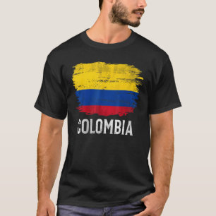 Vintage Colombia Flag For Colombian T-Shirt