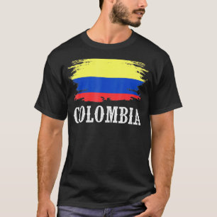 Vintage Colombia Flag I Love Colombia T-Shirt