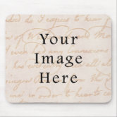 Parchment text with antique writing, old paper mouse pad