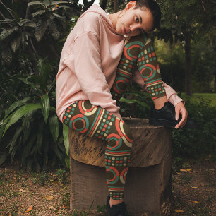 Vintage Color Circles Leggings