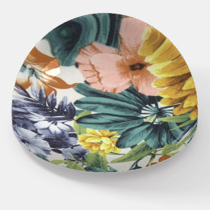 Vintage Color  Floral Paperweight