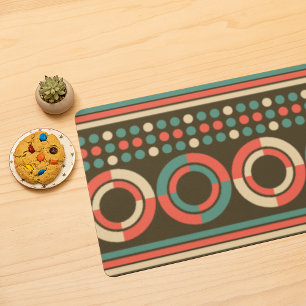 Vintage Color Geometric Shape Pattern Cloth Placemat