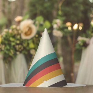 Vintage Color Stripes Party Hat