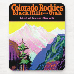 Vintage Colorado ~ Land of Scenic Marvels Mouse Pad