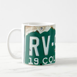 Vintage Colorado license plate ©️dh26 Coffee Mug