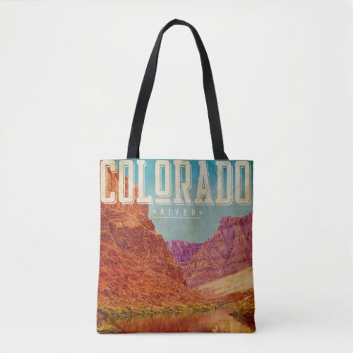 Vintage Colorado River Tote Bag