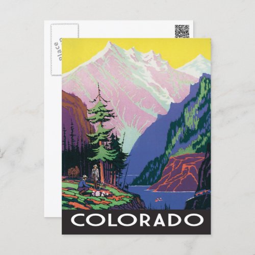 Vintage Colorado scene Postcard