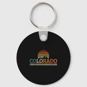 Vintage Colorado Souvenir - Mens Black Small Clic Keychain