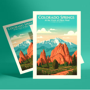 Vintage Colorado Springs Postcard