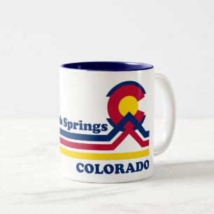 Vintage Colorado Springs Two-Tone Coffee Mug