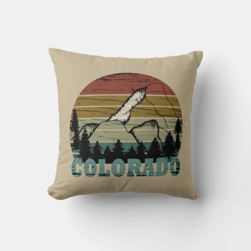 vintage colorado throw pillow