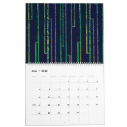 Vintage Colorful Abstract 2022 Calendar