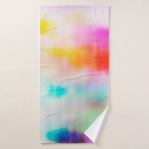 Vintage colorful abstract illustration background. bath towel