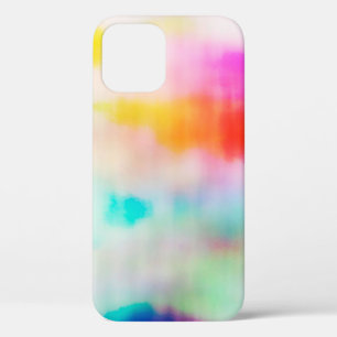 Vintage colorful abstract illustration background. iPhone 12 case