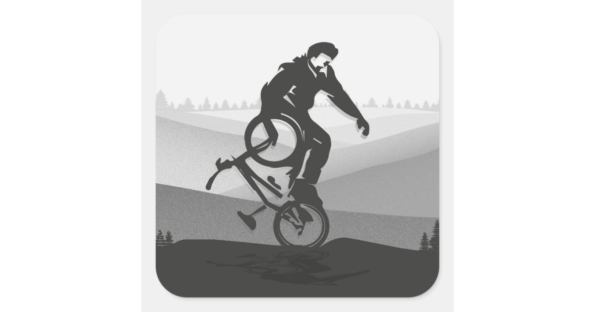 Vintage Colorful Bmx Bike - Bmx Sticker | Zazzle