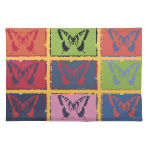 Vintage Colorful Butterfly Fine Art Placemat