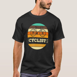 Vintage Colorful Casual Clothing For Cyclists Bike T-Shirt