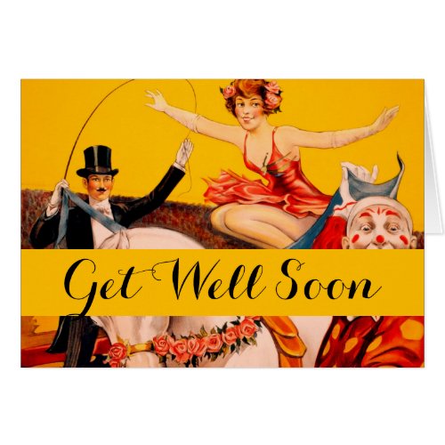 Vintage Colorful Circus Performer Poster