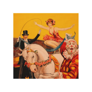 Vintage Colorful Circus Performer Poster