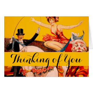 Vintage Colorful Circus Performer Poster Cards