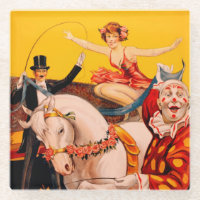 Vintage Colorful Circus Performer Poster