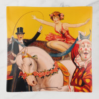 Vintage Colorful Circus Performer Poster