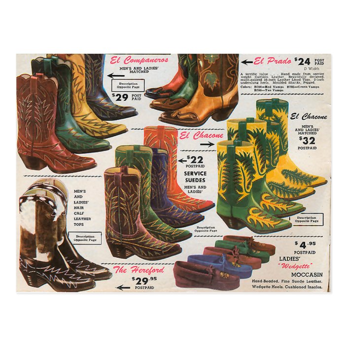 Vintage Colorful Cowboy Boots \u0026 