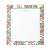 Vintage Colorful Damask Pattern