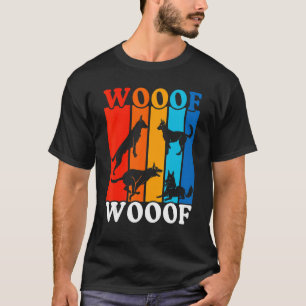 Vintage Colorful Dog Owner Belgian Malinois T-Shirt