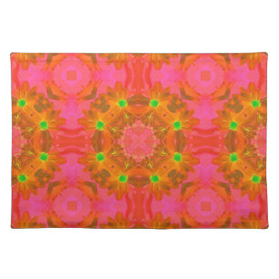 Vintage Colorful Floral Retro Seamless Abstract Placemat