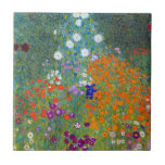 Vintage Colorful Flowers in Garden |  Gustav Klimt Ceramic Tile<br><div class="desc">Inspired by Gustav Klimt's iconic artwork, this ceramic tile showcases a vintage design featuring colorful flowers in a garden, radiating vibrancy and charm. Perfect for vintage enthusiasts, art lovers, and those who appreciate unique and stylish home decor, this Vintage Colorful Flowers in Garden-inspired ceramic tile is a hot item that...</div>