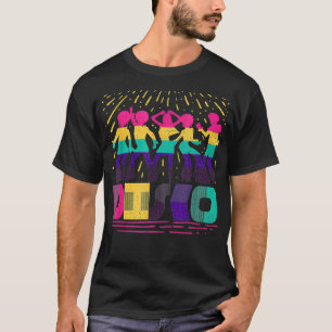 Vintage Colorful Funky 70's Disco Dancing  T-Shirt