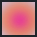 Vintage Colorful Gradient Faux Canvas Print<br><div class="desc">Gradient Design - Aura Effect - Green,  Lilac,  Orange And Pink Ombre.</div>