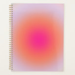 Vintage Colorful Gradient Planner<br><div class="desc">Gradient Design - Aura Effect - Green,  Lilac,  Orange And Pink Ombre.</div>