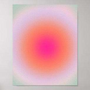 Vintage Colorful Gradient Poster
