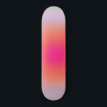 Vintage Colorful Gradient Skateboard<br><div class="desc">Gradient Design - Aura Effect - Green,  Lilac,  Orange And Pink Ombre.</div>