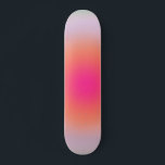 Vintage Colorful Gradient Skateboard<br><div class="desc">Gradient Design - Aura Effect - Green,  Lilac,  Orange And Pink Ombre.</div>