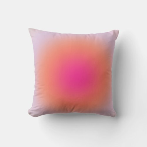 Vintage Colorful Gradient Throw Pillow