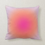 Vintage Colorful Gradient Throw Pillow<br><div class="desc">Gradient Design - Aura Effect - Green,  Lilac,  Orange And Pink Ombre.</div>