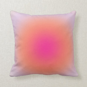 Vintage Colorful Gradient Throw Pillow