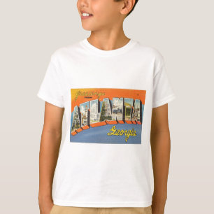 Vintage Colorful Greetings From Atlanta Georgia T-Shirt