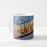 Vintage Colorful Harrisburg PA Coffee Mug<br><div class="desc">An old colorful  postcard greeting from Harrisburg,  Pennsylvania repurposed!</div>