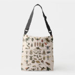 Vintage Colorful Insects Entomology Taxonomy Crossbody Bag at Zazzle