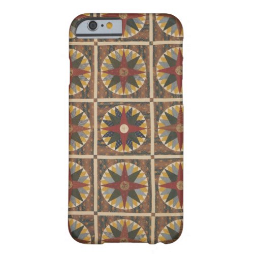 Vintage Colorful Mariners Compass Quilt Pattern Barely There iPhone 6 Case