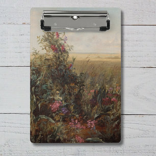 Vintage Colorful Meadow with Wildflowers Design Mini Clipboard