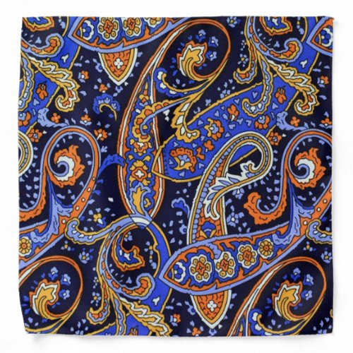 Vintage Colorful Paisley Design Bandana