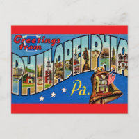 Vintage Colorful Philadelphia