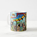 Vintage Colorful Sacramento CA Coffee Mug<br><div class="desc">A vintage, illustrated postcard greeting for the State Capital - Sacramento, California repurposed!</div>