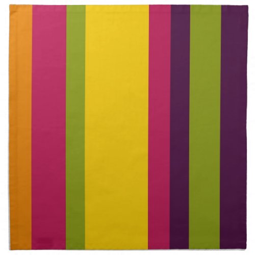 Vintage Colorful Striped Pattern Cloth Napkin